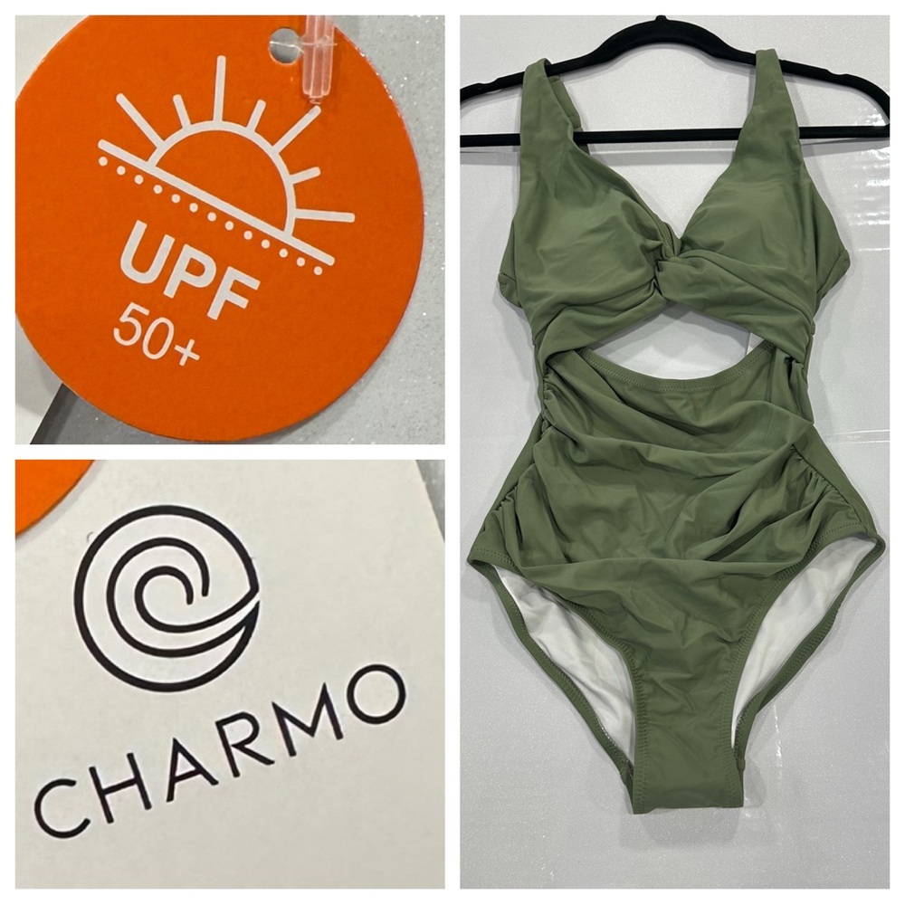 NWT! Charmo Women’s Olive Green Swimsuit